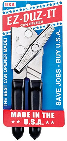 EZ DUZ IT Manual CAN Opener Grips Gauge Chromed Steel