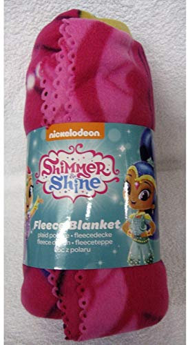 Shimmer & Shine Zahramay' Fleece Blanket-Large Print Design, Polyester, Multi-Colour, Single