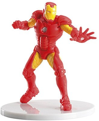 dekora - Tortendeko Geburtstag Cake Topper | Torten Deko Geburtstag Iron Man Figur für Torte - Torten Zubehör aus PVC