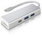 Hama 00135759 USB-3.1-Type-C-Hub 1:3 +Kartenleser Silber