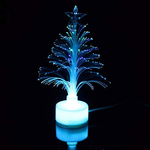 Weihnachtsbaum Nachtlicht Farbwechsel Fiber Light USB Lampe Festival Decor