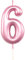 SHATCHI SHATHI Number Pink 6 Candle Birthday edding Anniversary New Year Party Cake Decorations Topper Girls