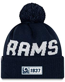 New Era Sideline Road 2019 Bommel Mütze Los Angeles Rams
