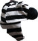 Petitebelle Zebra-Mütze. Gr. Einheitsgröße, zebra