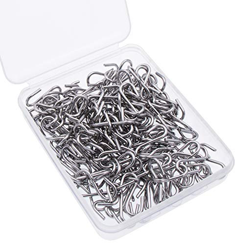 Waycreat 150pcs Stainless Steel 1 Inch S Hooks Connectors S-shaped Hook