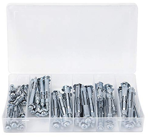 42Pcs M4-M6 Chevilles Molly Spéciales Kit d'Assortiment de Boulons Molly, Kit de Combinaison de Vis de Plaque de Plâtre à Boulon d'Expansion Kit