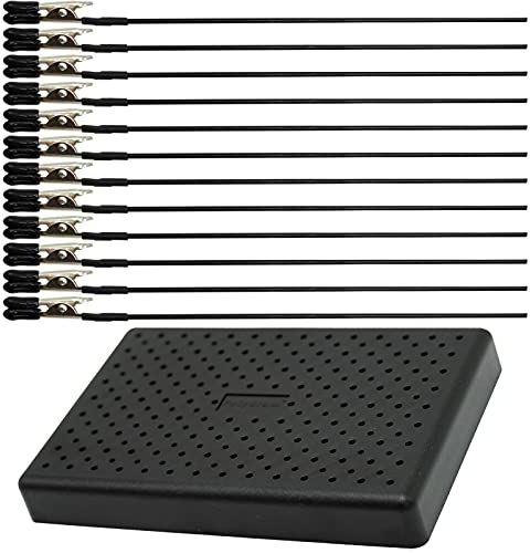 Set di morsetti per pittura a spruzzo, Alta qualità 10 pezzi Clip a coccodrillo con supporto di base per aerografo Hobby Model Parts Models Assemblare, Kit Colori Modellismo per Fai Da Foto, Memo