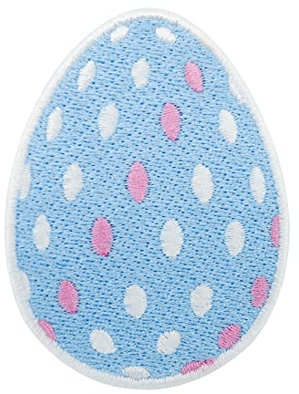 Finally Home Osterei Patch zum Aufbügeln | Osterhase Patches, Ostern Bügelbild, Basteln Flicken, Ostereier Aufbügler, Bügelpatches, Kinder Aufnäher
