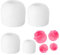 Lot de 4 moules en silicone en forme de fleur pour bougies en résine, rose, aromathérapie, gypse, glace, bougie, savon, gâteau, fondant, chocolat, moule en résine époxy pour loisirs créatifs, cadeau