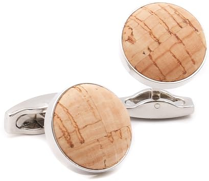 Manschettenknöpfe herren aus Naturkork. Originelle, exklusive und elegante Hemdmanschettenknöpfe für Männer. Hochzeit Manschettenknöpfe, Perfektes Geschenk. (natürlich)