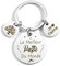 ZKIUOA Cadeau Fete Des Grands Peres Cadeau Papy Porte Clef Grand Pere Idee Cadeau Grand Pere Noel Porte Clef Papy Cadeau Fête Des Grands Pères Idee Cadeau Anniversaire Papy Cadeau Noel Papi Original