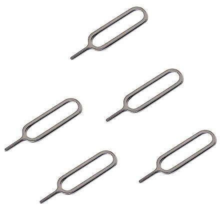 5x SIM Pin SIM Card Tray Eject Removal Tool Needle, Compatible with all iPhone & iPad