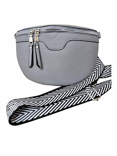 Elrozo Damentasche Umhängetasche Crossbody Bag Damen Handtasche Schultertasche Cross Body Kunstleder 02 (Stein Grau Tasche)
