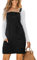CUPSHE Damen Latzrock Quadratischer Ausschnitt Taschen Cord Latzkleid Overallkleid Freizeitkleider Corduroy Mini Dress Schwarz M