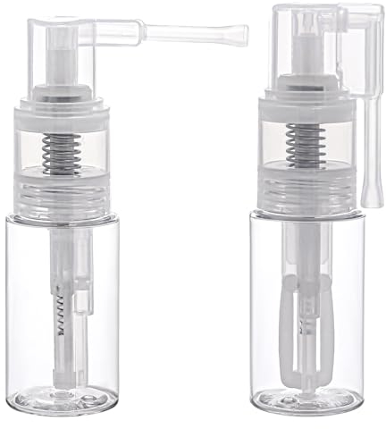 2 Pcs 35ml Glitter Duster Sprayer Portable Detachable Travel Spray Bottle Container Transparent Craft Glitter Spray Bottle for Craft Cardmaking Gift Cards Multi-Purpose Empty Plastic Spray Bottle