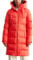 Marc O'Polo Damen Daunenmantel mit Kapuze wasserabweisend, Orange (Poppy Red), 44