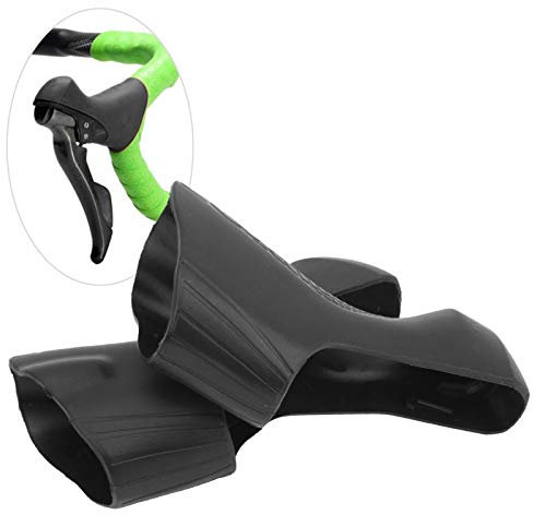 1 paire de housses de levier de frein de vélo, pour vélo de route ST-4700/5800/6800 (noir)