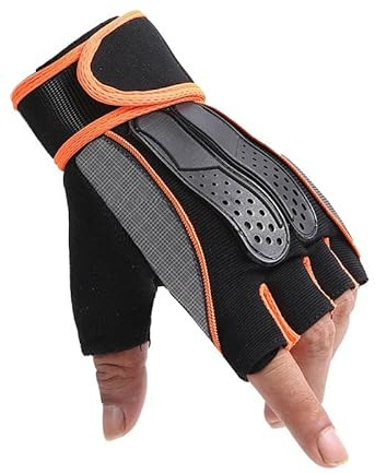 kekafu Fahrrad-Fitness-Halbfinger-Handschuhe, Outdoor-Workout, Fitness, Handgelenkschoner, rutschfest, Anti-Hornhaut, Radsport