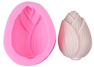 Molde de jabón de silicona con forma de flor de loto en 3D, molde de jabón de loto y vela, molde de resina epoxi, molde de silicona de flor de loto