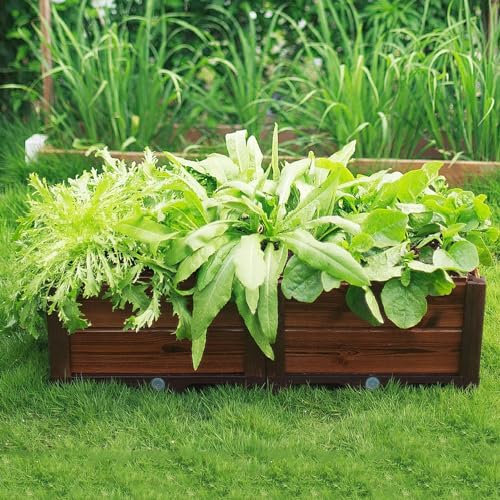 Preferspace Lit de Jardin pour Le Jardinage en Plein air, parterres de Plantation pour légumes et Fleurs, boîte de Plantation au Sol