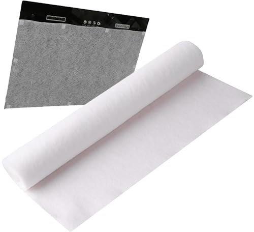 Inserti filtro da cucina – inserto filtro per cappa aspirante, carta filtrante pieghevole | 5 m/10 m di carta filtrante fumosa per cappe da cucina, pellicola assorbente olio per cappe da cucina