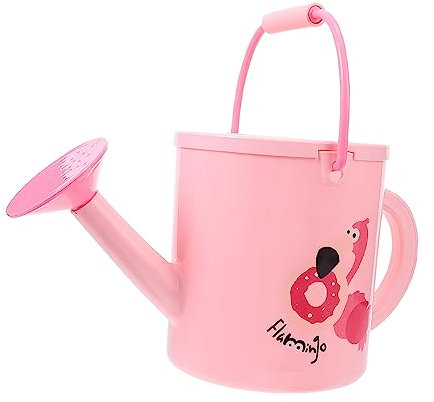 ORFOFE 1 Pc Arrosoir Flamant Rose Plantes Planteur Arrosoir à Fleurs Pot d'eau De Jardinage Arrosoirs pour Enfants Pot d'eau Bonsaï Usine Mini Arrosoir Pouvez Plastique Rouge Réutilisable