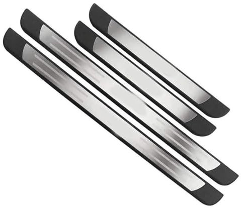 Paquet de 4 Bandes de Protection de Seuil de Porte de Voiture en Acier Inoxydable pour Mini Cooper (R56) 2006-2014, Plaque de Protection Extérieure de Voiture