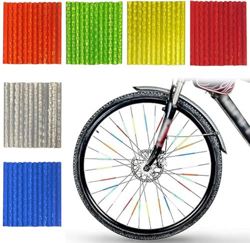72 Stück Speichenreflektoren Fahrrad Bunt Speichenreflektor Rennrad Reflektoren Speichen Fahrradspeichen Reflektoren Rad Reflektoren Speichen für Gängigen Speichenräder,speichenreflektoren fahrrad