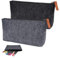 2 Stück Kosmetiktasche Filz mit Reißverschluss,22 x 10,5 cm Filz Kosmetiktasche,Filz Mäppchen,Multifunktions Filz Federmäppchen,Briefpapier Beutel,für Filzmäppchen Schreibwaren, Kosmetika, Schlüssel