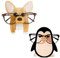 1 Corgi-Brillengestell Und 1 Pinguin-Brillengestell, Kreative Tier-Brillengestelle, Niedliche Cartoon-Brillengestelle, Desktop-Dekoration