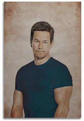 PCMOAUDB Schauspieler-Poster, Mark Wahlberg, dekoratives Gemälde, Leinwand, Wandposter und Kunstdruck, moderne Familienschlafzimmer-Dekoration, Poster, 50 x 75 cm
