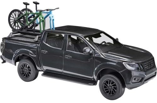 Busch 53724 H0 PKW Modell Nissan Navara mit Zwei Bike