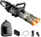 Gatling Wasserpistole Elektrisch,Elektrische Wasserpistole mit Rucksack,Elektrische Doppelläufige Gatling-Wasserpistole,Water Gun Electric,Wasserspritzpistole Elektrisch,Gatling Water Gun (Schwarz)