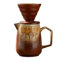 BaYuYPOO Juego de cafetera V60 de cerámica vintage para verter café en casa, cafetería, restaurante, camping, 22 onzas