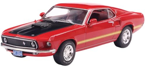 IXO U43RDC3006 1969 Mustang Mach modellino auto in scala 1-1:43 pressofuso - Calypso Coral