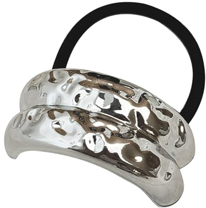 Metall-Haargummi, Pferdeschwanzhalter | Einzigartiger Haargummi-Pferdeschwanzhalter,Haarband, bequeme Haarmanschette, Metalldesign für Geburtstag, Neujahr, Weihnachten