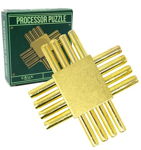 Processor Puzzle by Crux Puzzles - Fun Metal Brainteaser Puzzle