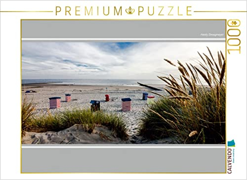 CALVENDO Puzzle Borkum, Südstrand 1000 Teile Puzzle quer | Lege-Größe cm Foto-Puzzle für glückliche Stunden
