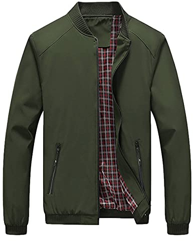 Lentta Leichte Softshell-Bomberjacke für Herren, schmale Passform, Herbstjacken für Herren