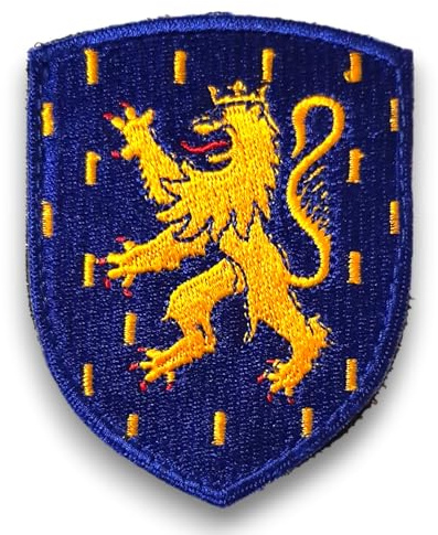 Ecusson patch Franche Comté brodé - Ecusson avec dos scratch et support à coudre fourni - Made in France