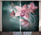 ABAKUHAUS Blumen Rustikaler Vorhang, Orchideen-Blume Schmetterling, Wohnzimmer Universalband Gardinen mit Schlaufen und Haken, 280 x 260 cm, Jadegrün Baby
