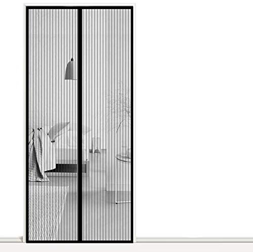 AMZERO Zanzariera Finestra Magnetica, 170x230cm Magnetico Velcro Zanzariera Porta Finestra Chiudi Automaticamente per Casa Ufficio, Nero A