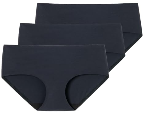 Schiesser - Invisible Soft - Panty - 3er Pack (36 Schwarz)