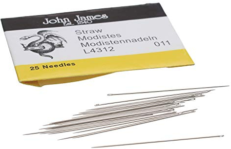 John James Milliners Straw Needles Size 11 Package of 25 L4312-11