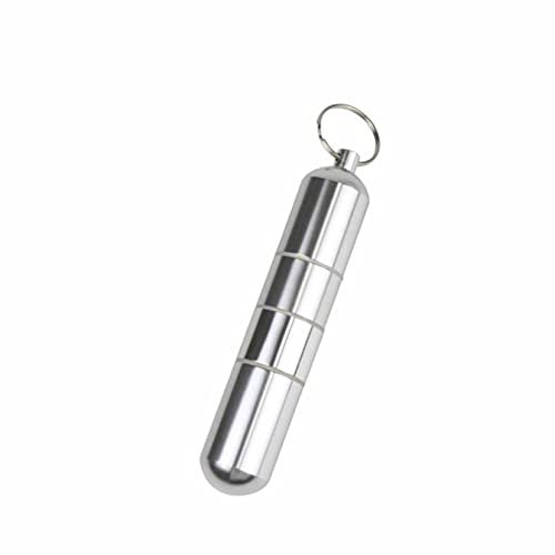 5 pièces Étui à Cigarettes Porte-clés, Boîte à Cigarette Métal Etui imperméable pour Poche, Aluminium Mini Porte Cigarettes pour Hommes Femmes Boîte de Poche Ronde à Cigarettes (1PC)