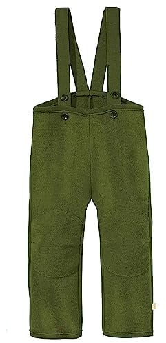 Disana Walk-Hose, 100% Bio-Merinowolle GOTS, IVN Best | besonders robuste Kinderhose | Kleinkind Kind Unisex | Made in Germany | Oliv Gr. 86-92