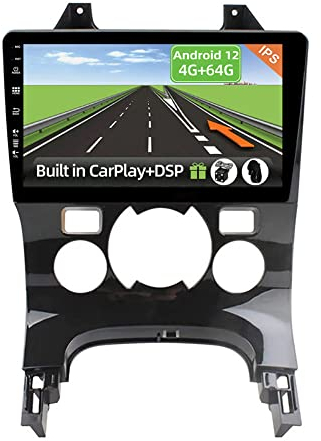 YUNTX Android 12 Autoradio for Peugeot 3008 5008 [2009-2018]-4G+64G-[Built in CarPlay/Android Auto/DSP]-GPS 2 Din-Gratuite Caméra&MIC-Soutien Dab/Commande au Volant/MirrorLink/360 Caméra/Bluetooth