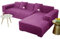 JHLD Sofabezug L Form, Stretch Sofabezug Samt L-förmiger Sofabezug Weiche Anti-rutsch Sofa Überwürfe Für Ecksofa-lila-2 Sitzer+4 Sitzer