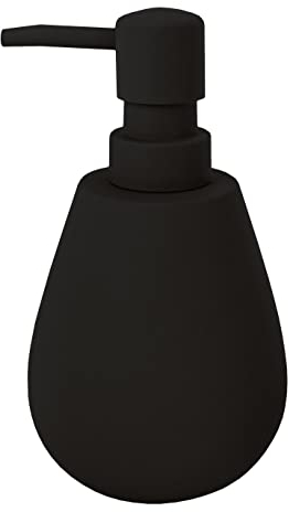 Kleine Wolke Seifenspender Drip, Accessoires, Farbe Schwarz, Material: Polyresin, Länge 8,8 x Breite 8,8 x Höhe 15,7 cm