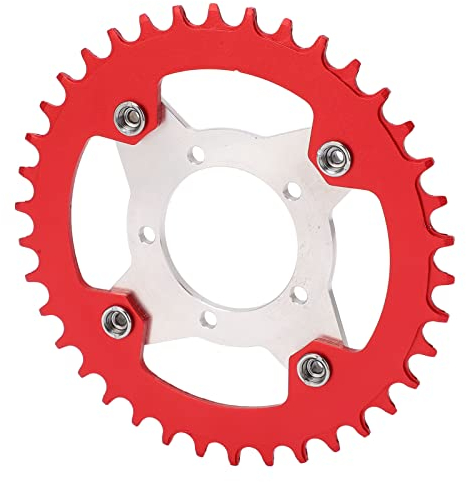 Keenso 38T 104BCD Kettenblattadapter für Mittleren Antrieb, Kettenblattadapter für Elektrofahrräder für Zentralantriebsmotor BBS01(Rot) Zubehör für die Umrüstung von E-Bikes